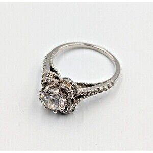 JCL Sterling Silver 925 Cubic Zirconia Engagement Style Ring Sz 7